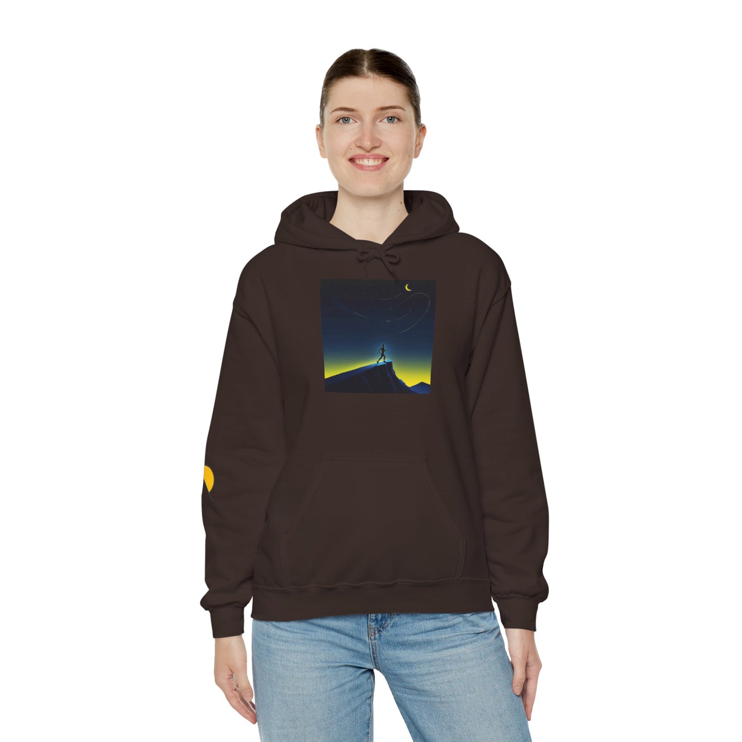 NOFLATMILES Night Shift Hoodie – Gildan 18500 (Starlight Cozy)