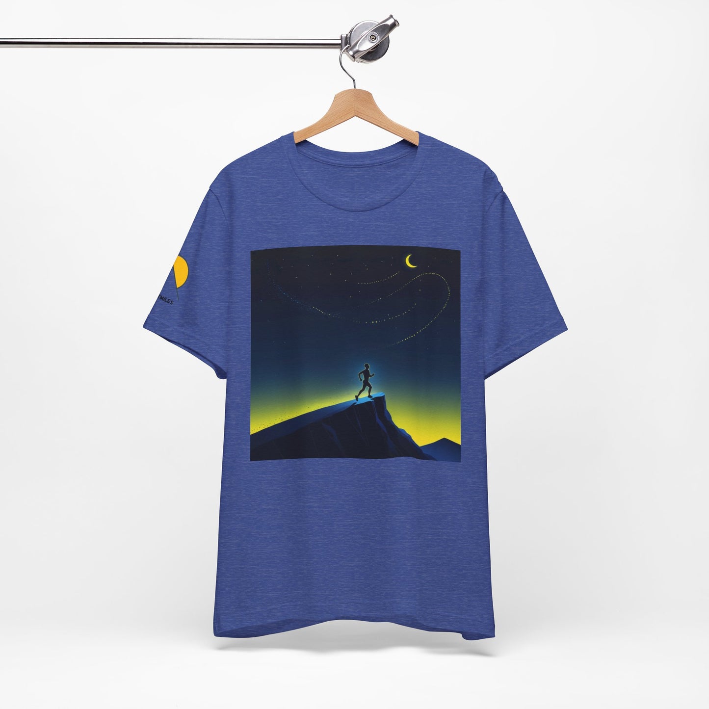 NOFLATMILES Night Shift Tee – Bella+Canvas 3001 (Moonrise Miles)