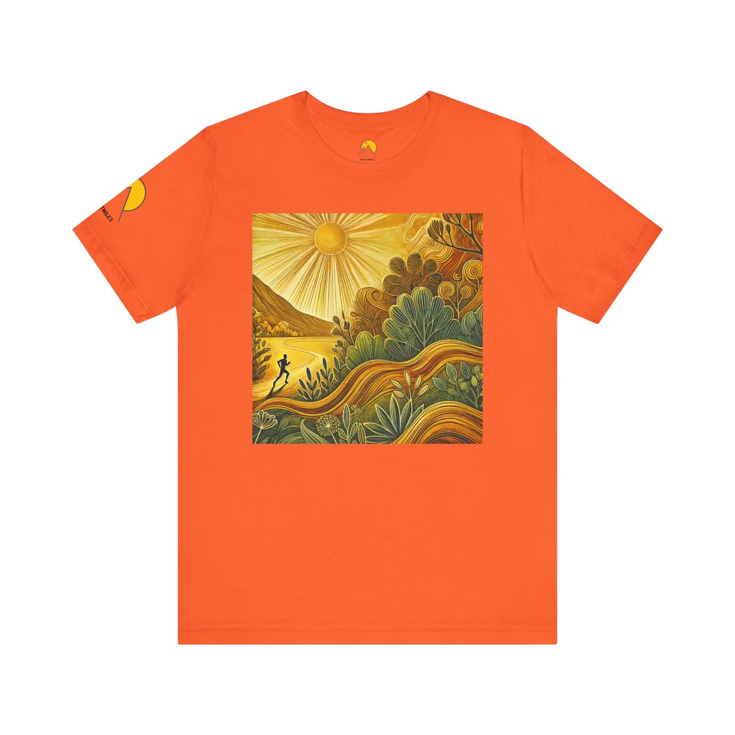 NOFLATMILES Sunburst Flow Tee – Bella+Canvas 3001