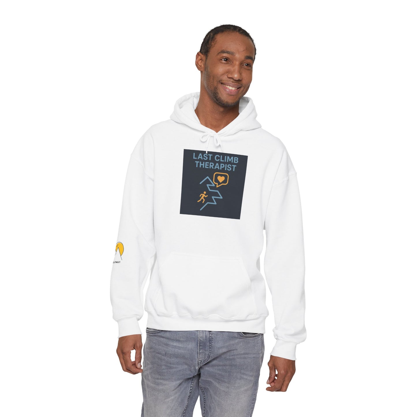 NOFLATMILES “Last Climb Therapist” CREW Hoodie – Gildan 18500