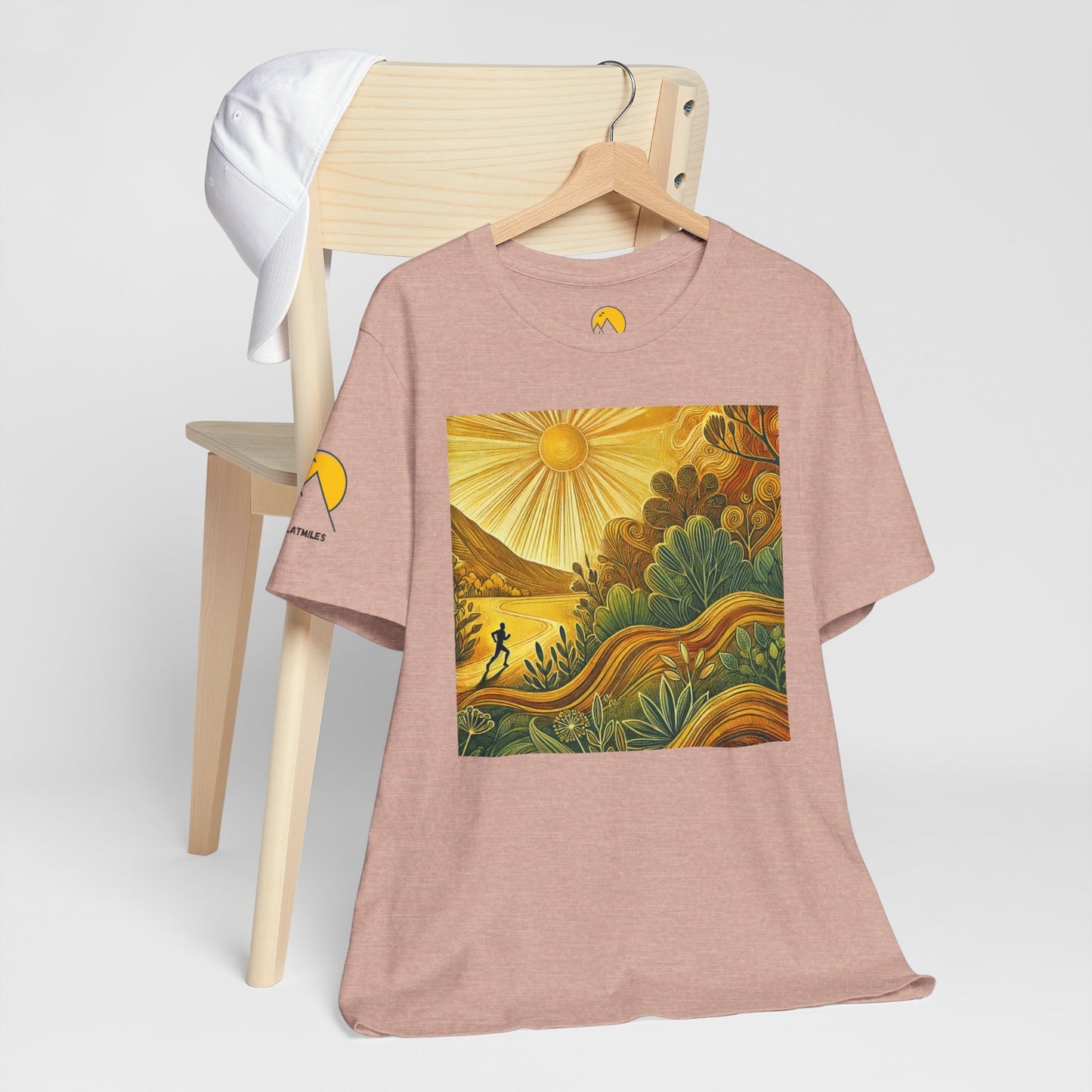 NOFLATMILES Sunburst Flow Tee – Bella+Canvas 3001