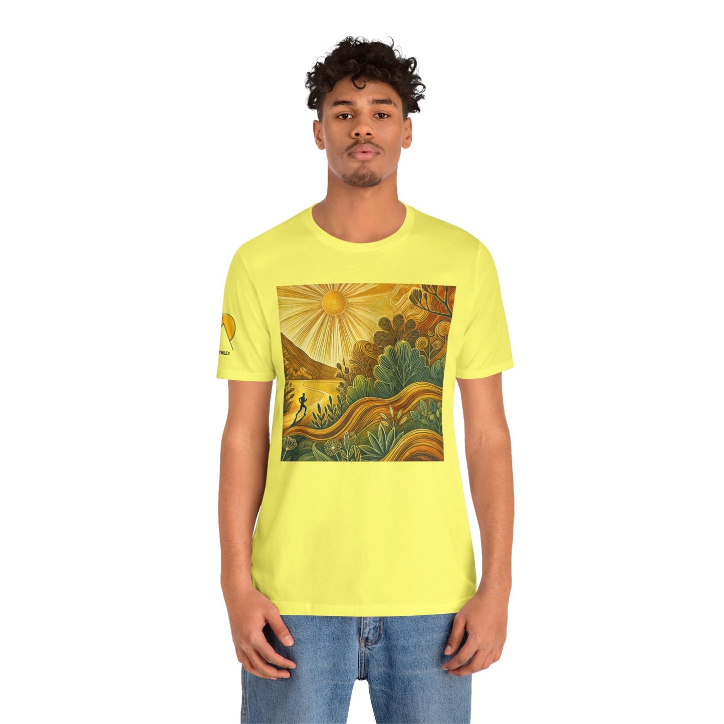 NOFLATMILES Sunburst Flow Tee – Bella+Canvas 3001