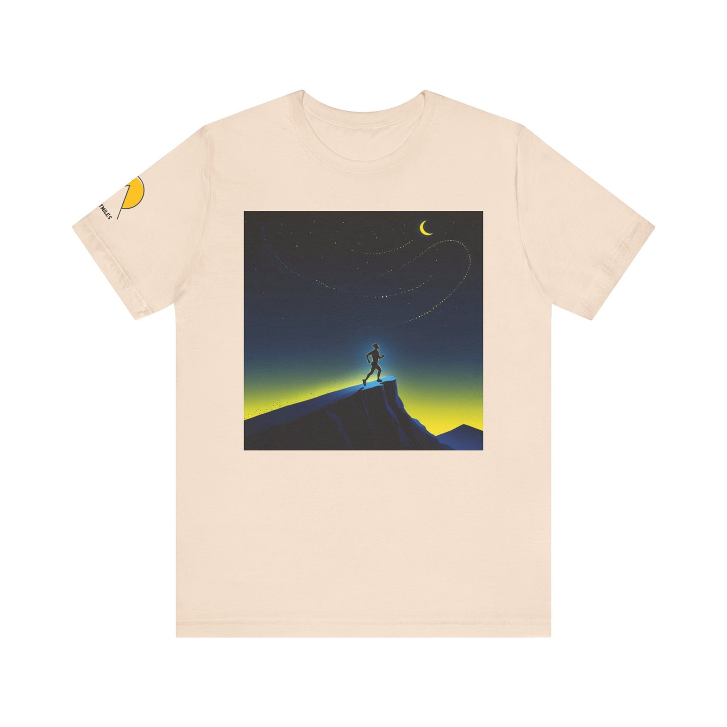 NOFLATMILES Night Shift Tee – Bella+Canvas 3001 (Moonrise Miles)