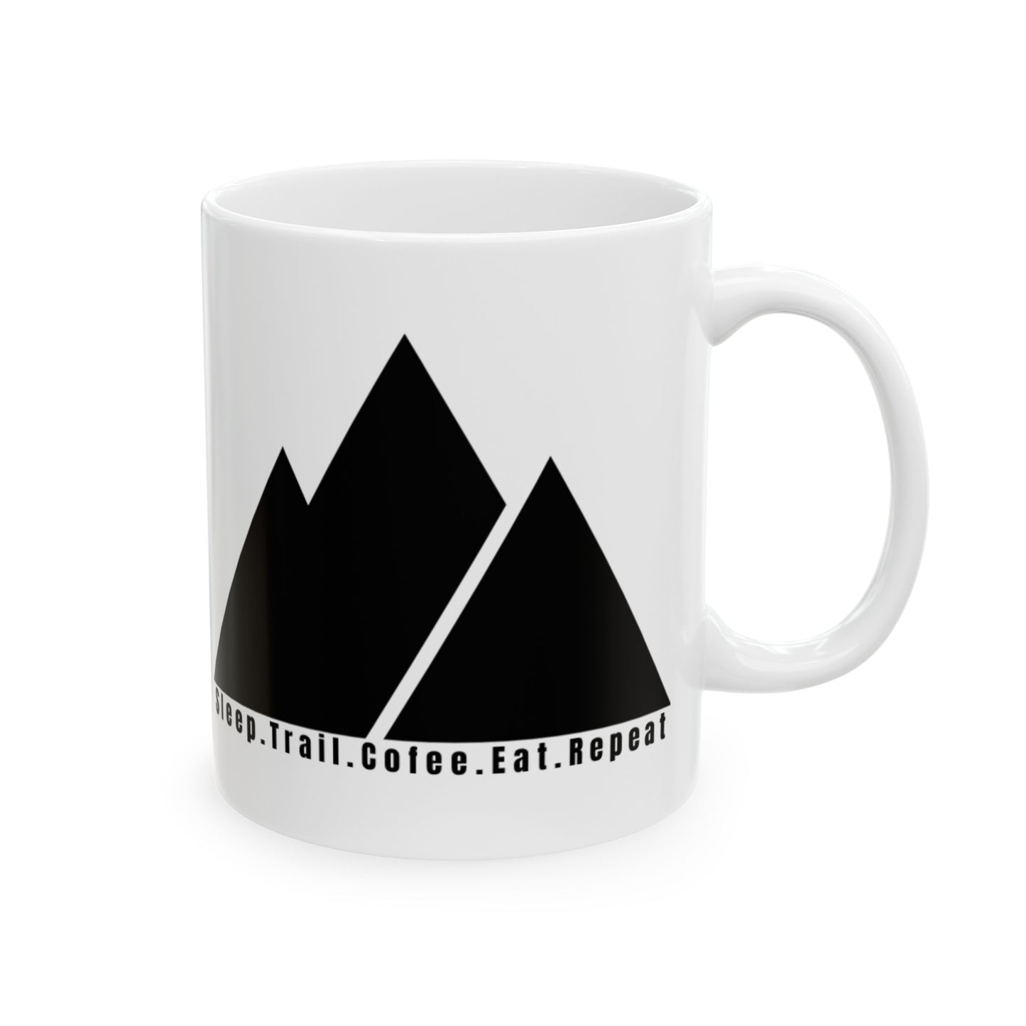Mountain Adventure Ceramic Mug -  A perfect companion for hikers, nature lovers, and outdoor adventurers.