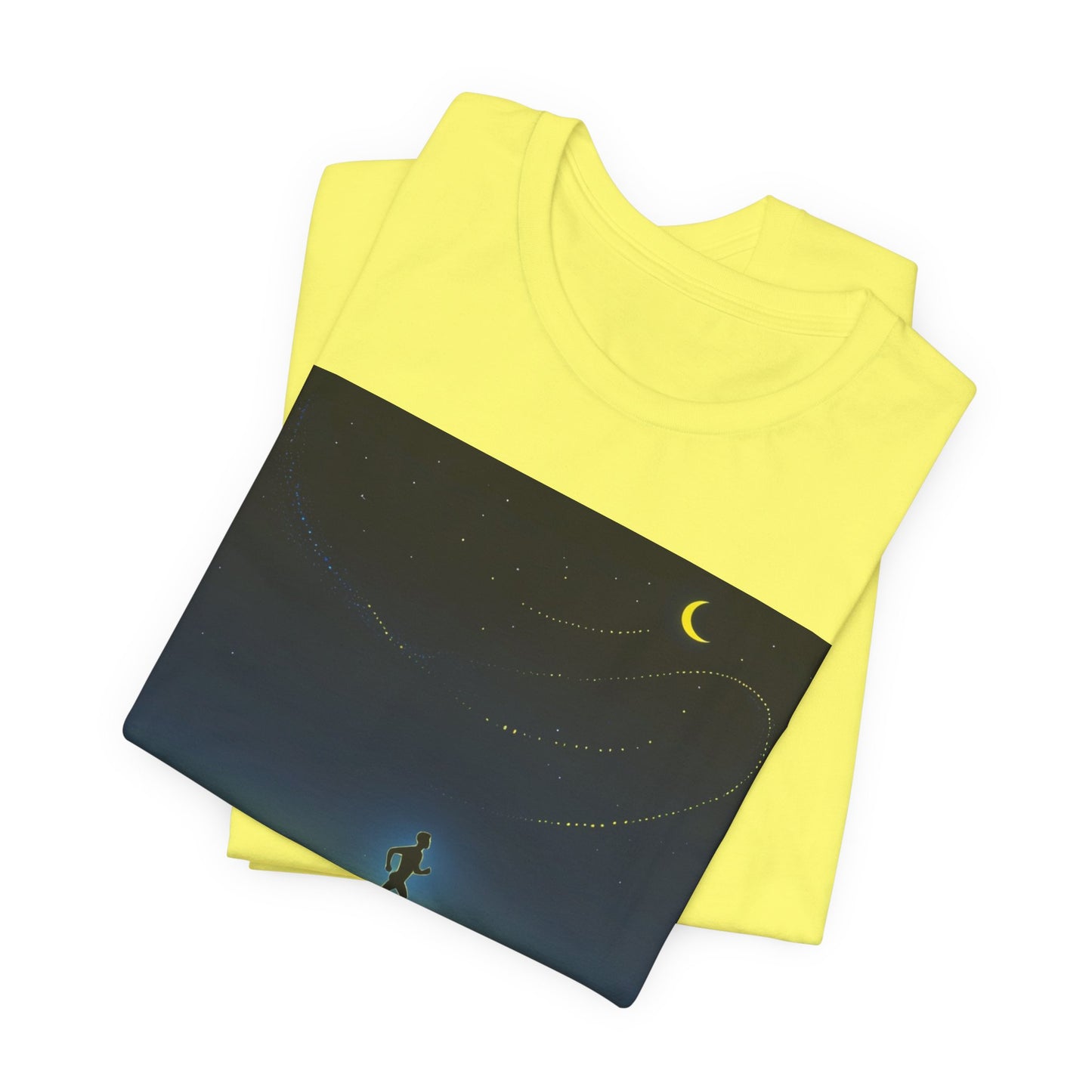 NOFLATMILES Night Shift Tee – Bella+Canvas 3001 (Moonrise Miles)