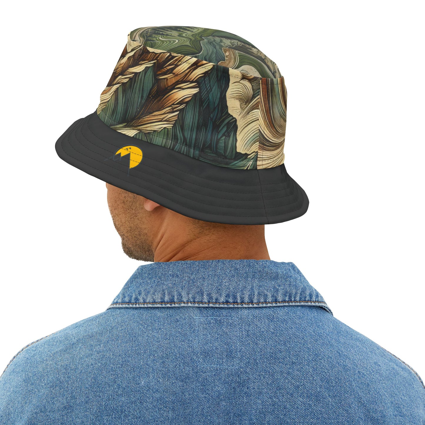 NOFLATMILES Whirlwind Peaks Bucket Hat (AOP) – 360° Contours