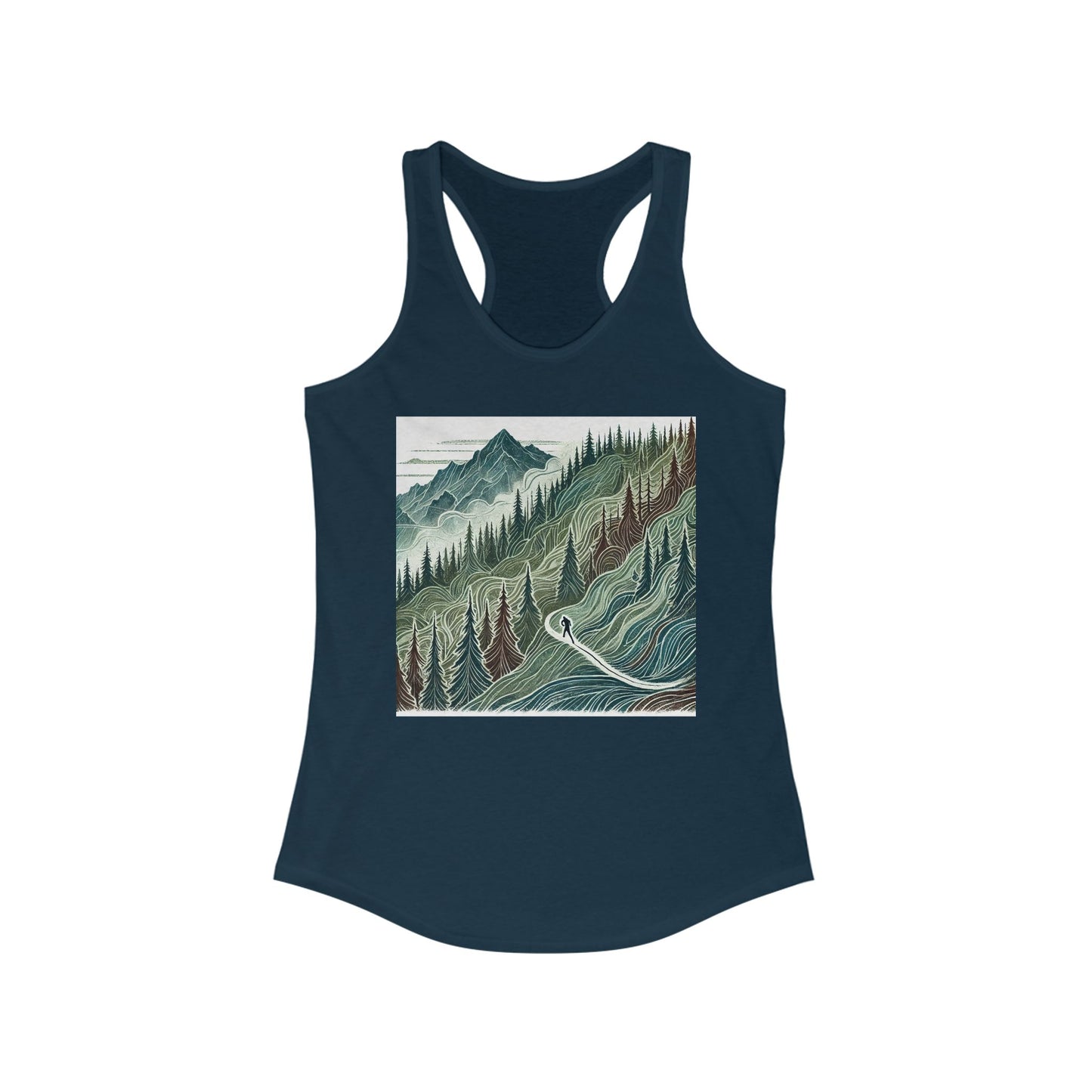 NOFLATMILES “Evergreen Flow” Women’s Racerback Tank