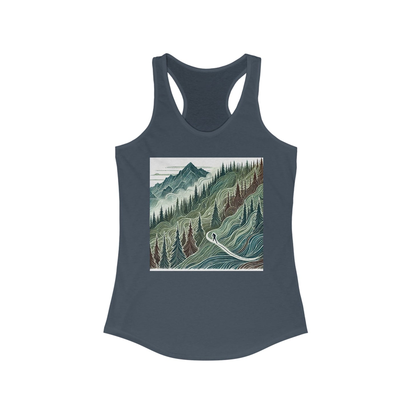 NOFLATMILES “Evergreen Flow” Women’s Racerback Tank