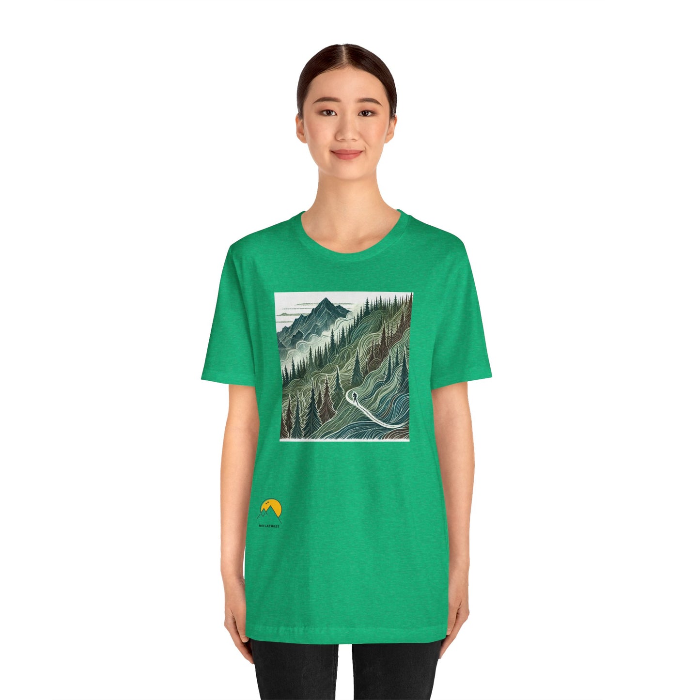 NOFLATMILES “Evergreen Flow” Tee