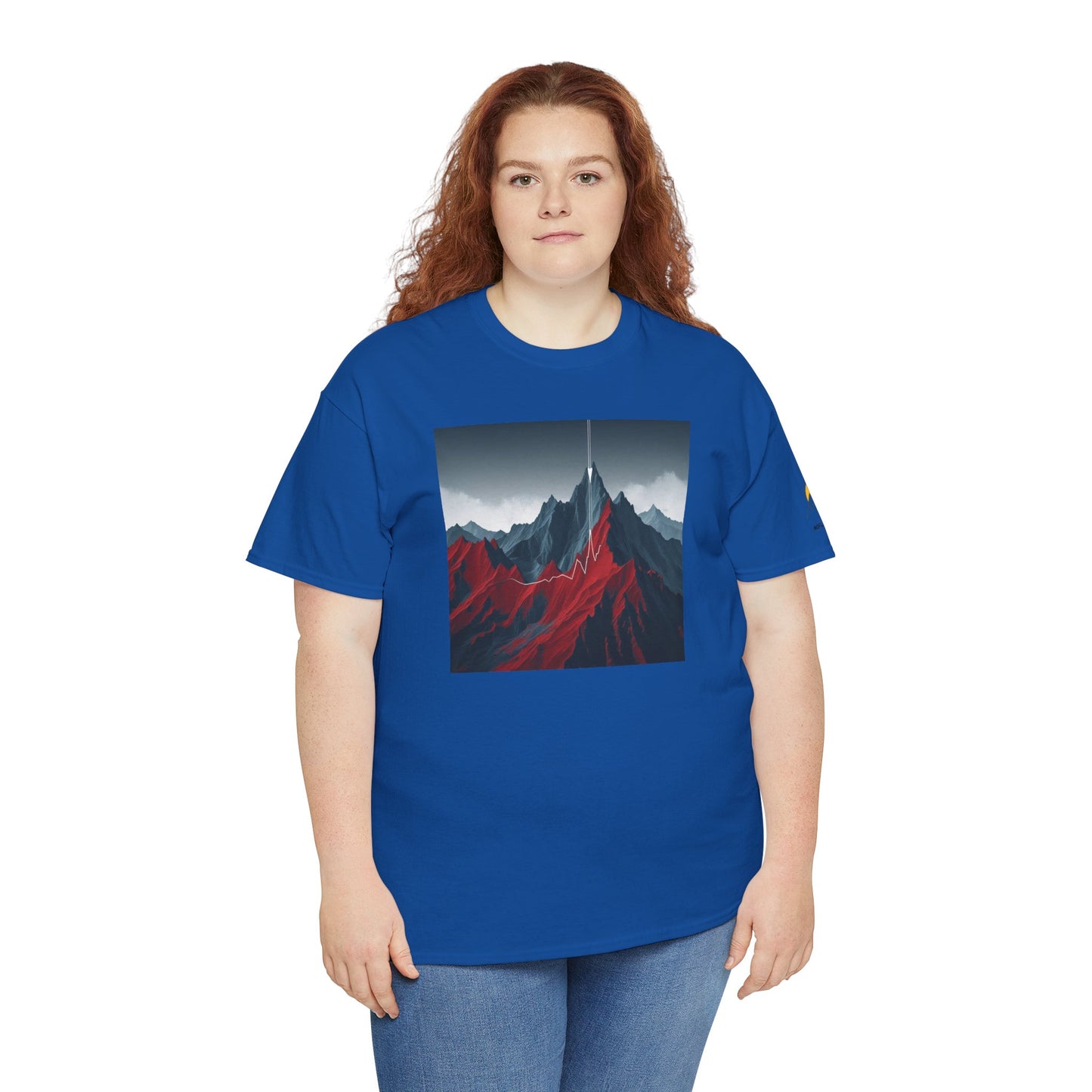 Mountain Adventure Unisex Heavy Cotton Tee - Nature Lover Gift, Outdoor T-Shirt, Casual Wear, Hiking Apparel, Gift for Explorers