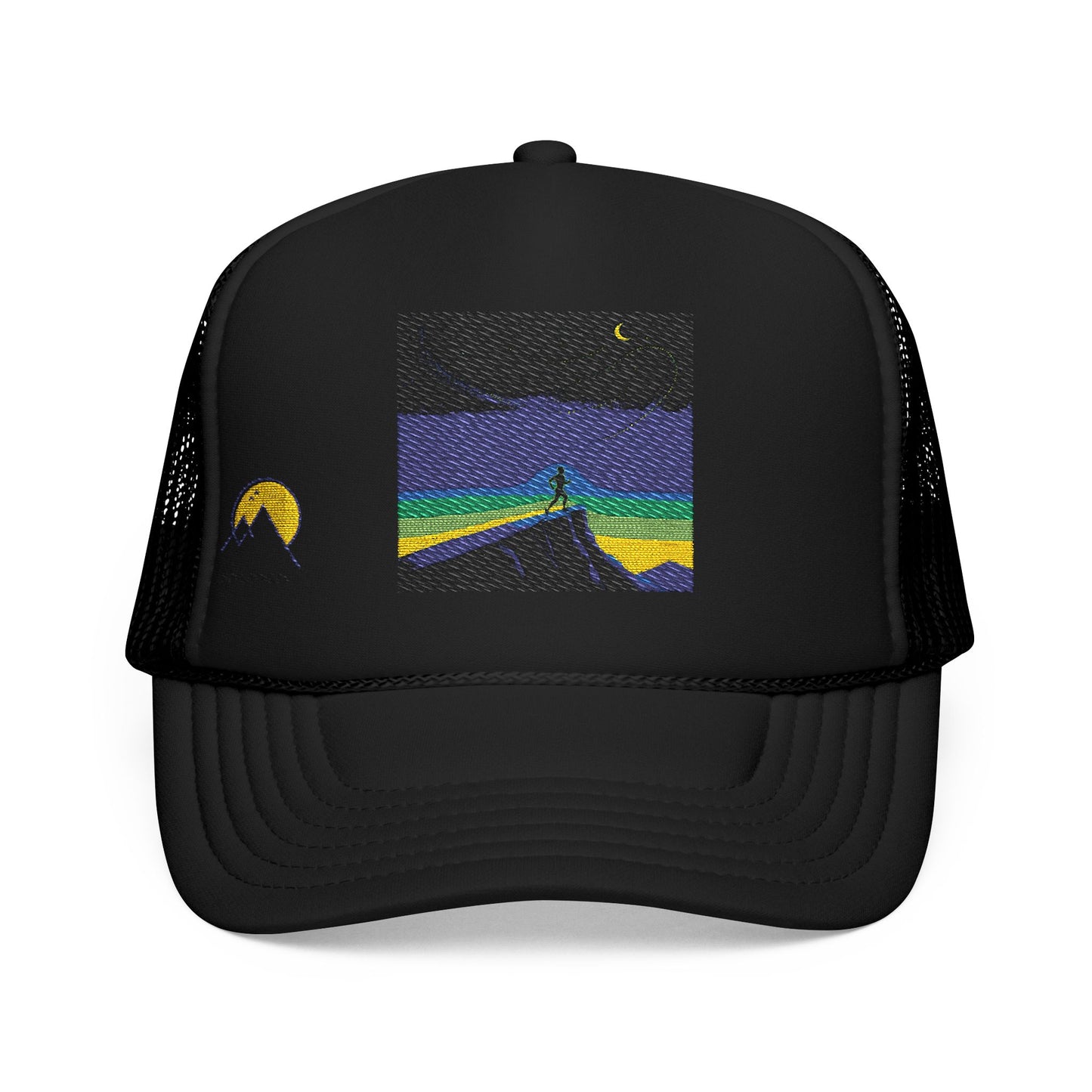 NOFLATMILES Night Shift Trucker – Yupoong 6606 (Ridgeline Breeze)