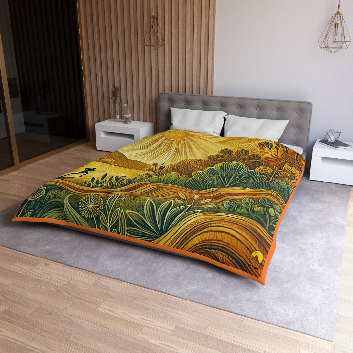 NOFLATMILES Sunburst Flow Duvet Cover