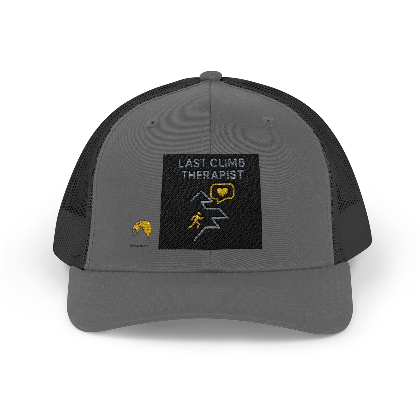 NOFLATMILES “Last Climb Therapist” Trucker