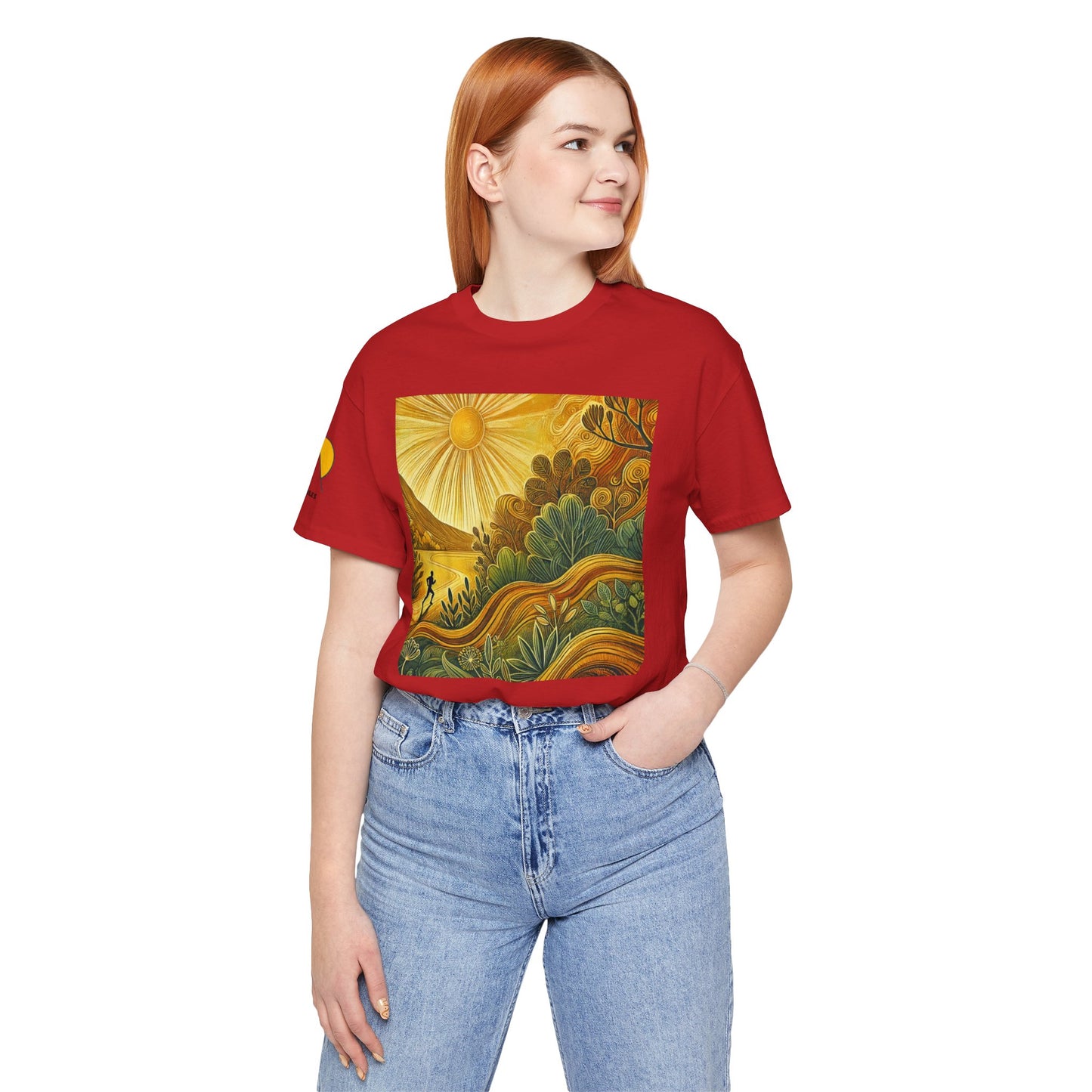 NOFLATMILES Sunburst Flow Tee – Bella+Canvas 3001