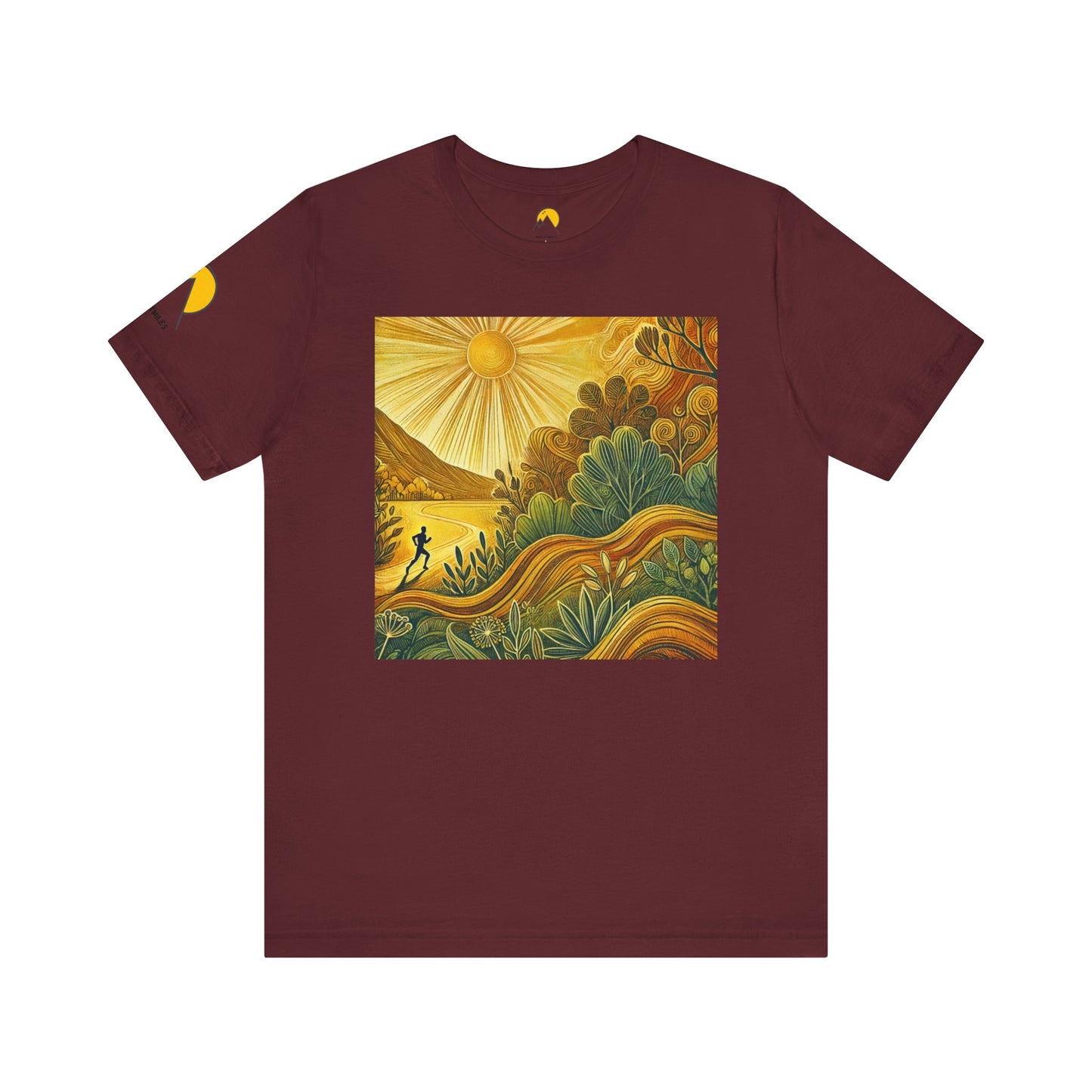 NOFLATMILES Sunburst Flow Tee – Bella+Canvas 3001