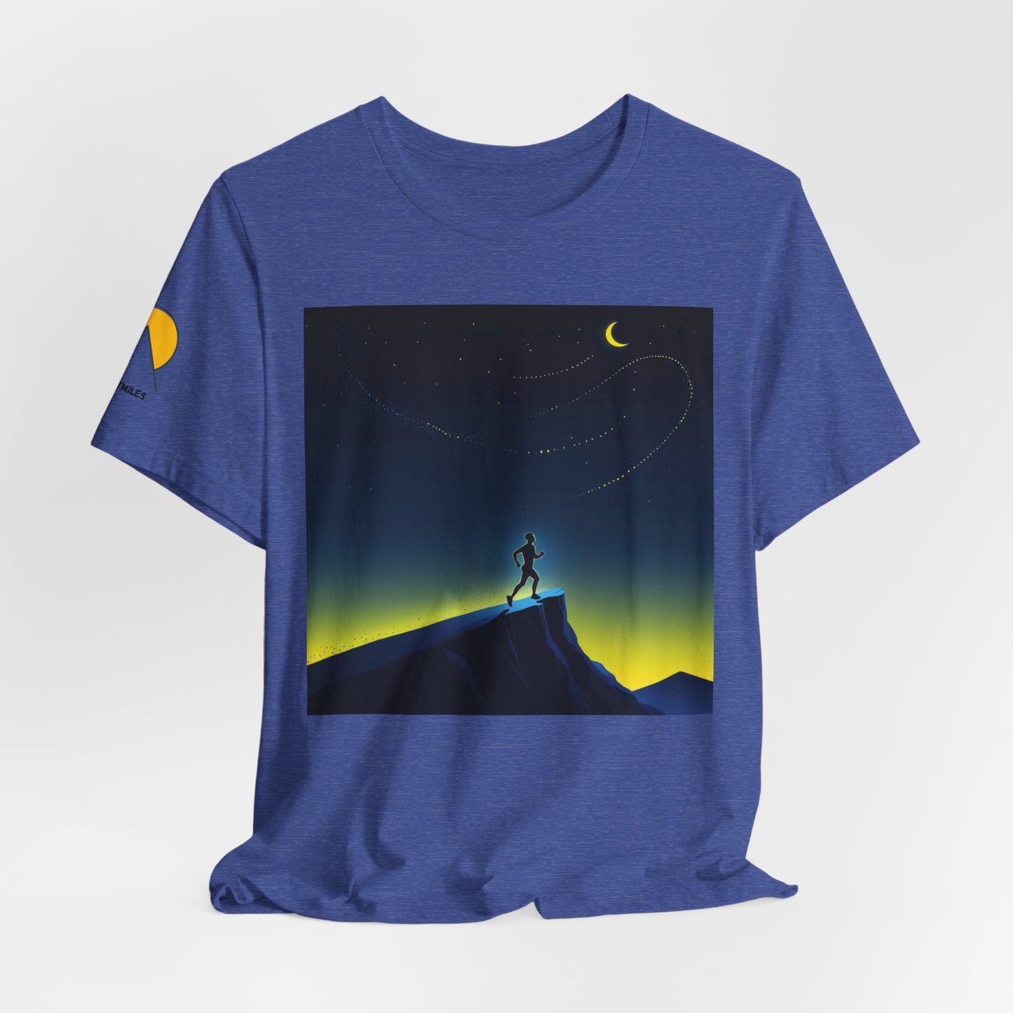 NOFLATMILES Night Shift Tee – Bella+Canvas 3001 (Moonrise Miles)
