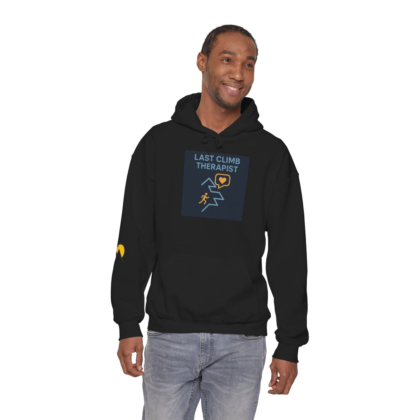NOFLATMILES “Last Climb Therapist” CREW Hoodie – Gildan 18500