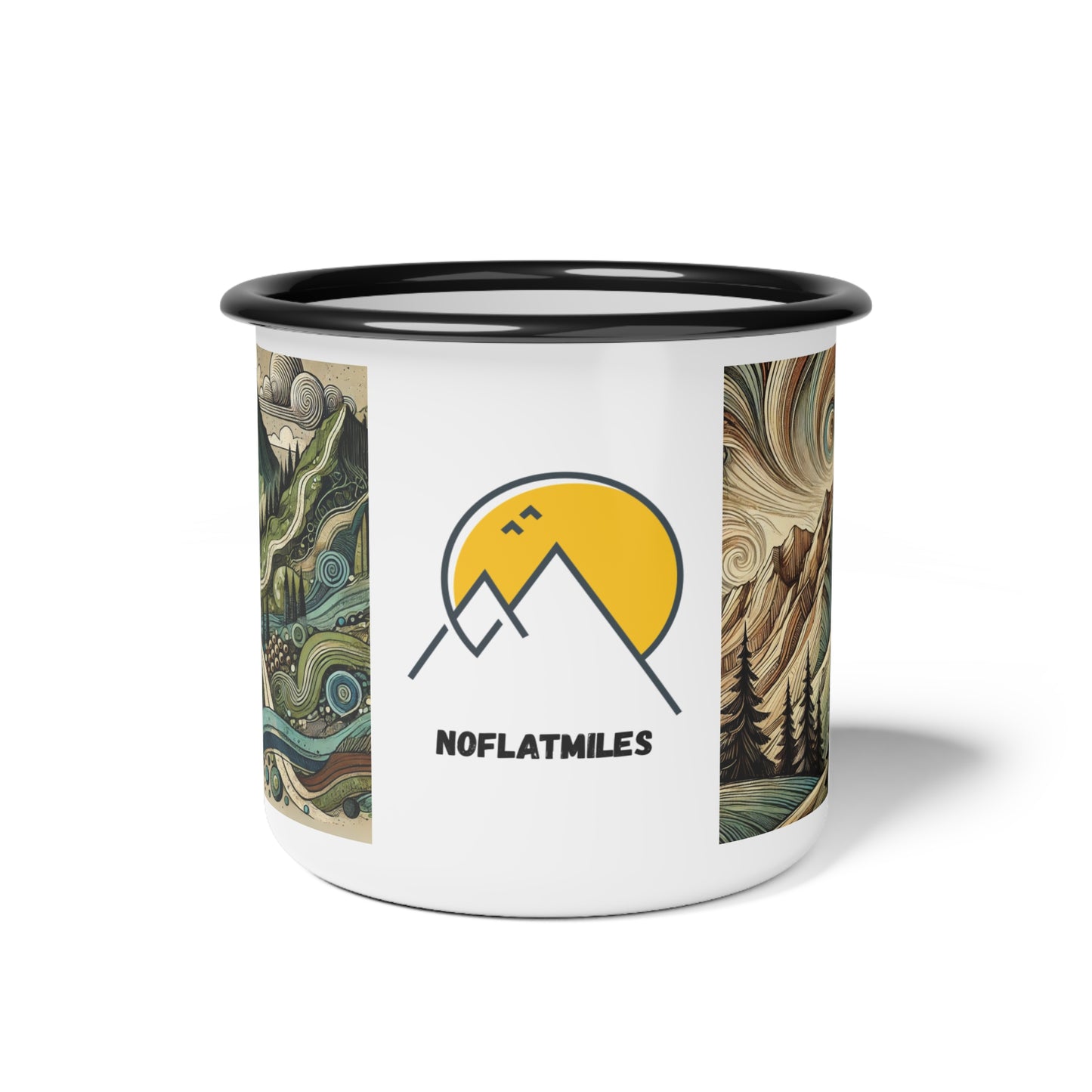 NOFLATMILES Whirlwind Peaks Enamel Camp Mug 12oz (Storm Ritual)
