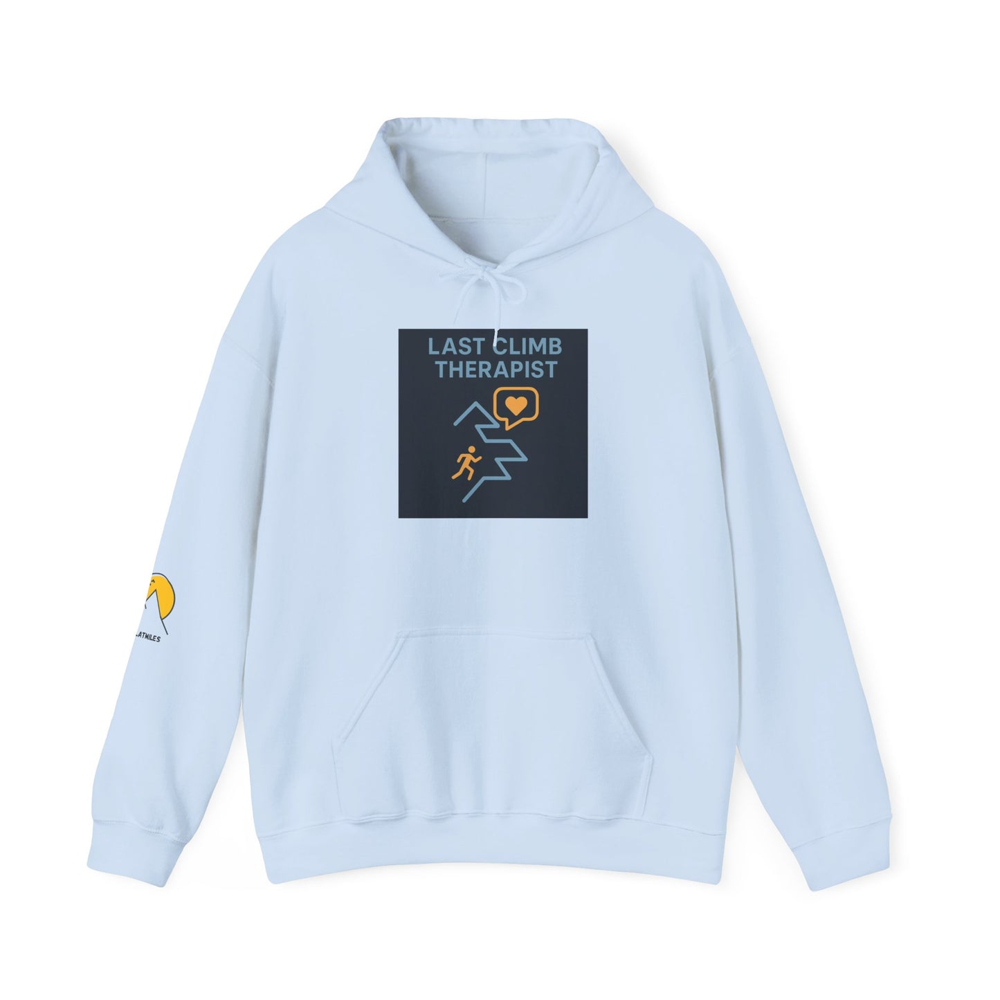 NOFLATMILES “Last Climb Therapist” CREW Hoodie – Gildan 18500