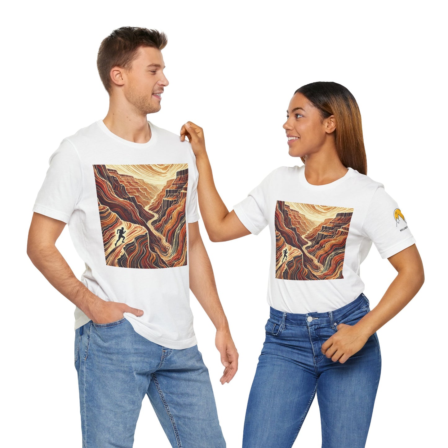 NOFLATMILES “Canyon Flow” Tee – Bella+Canvas 3001