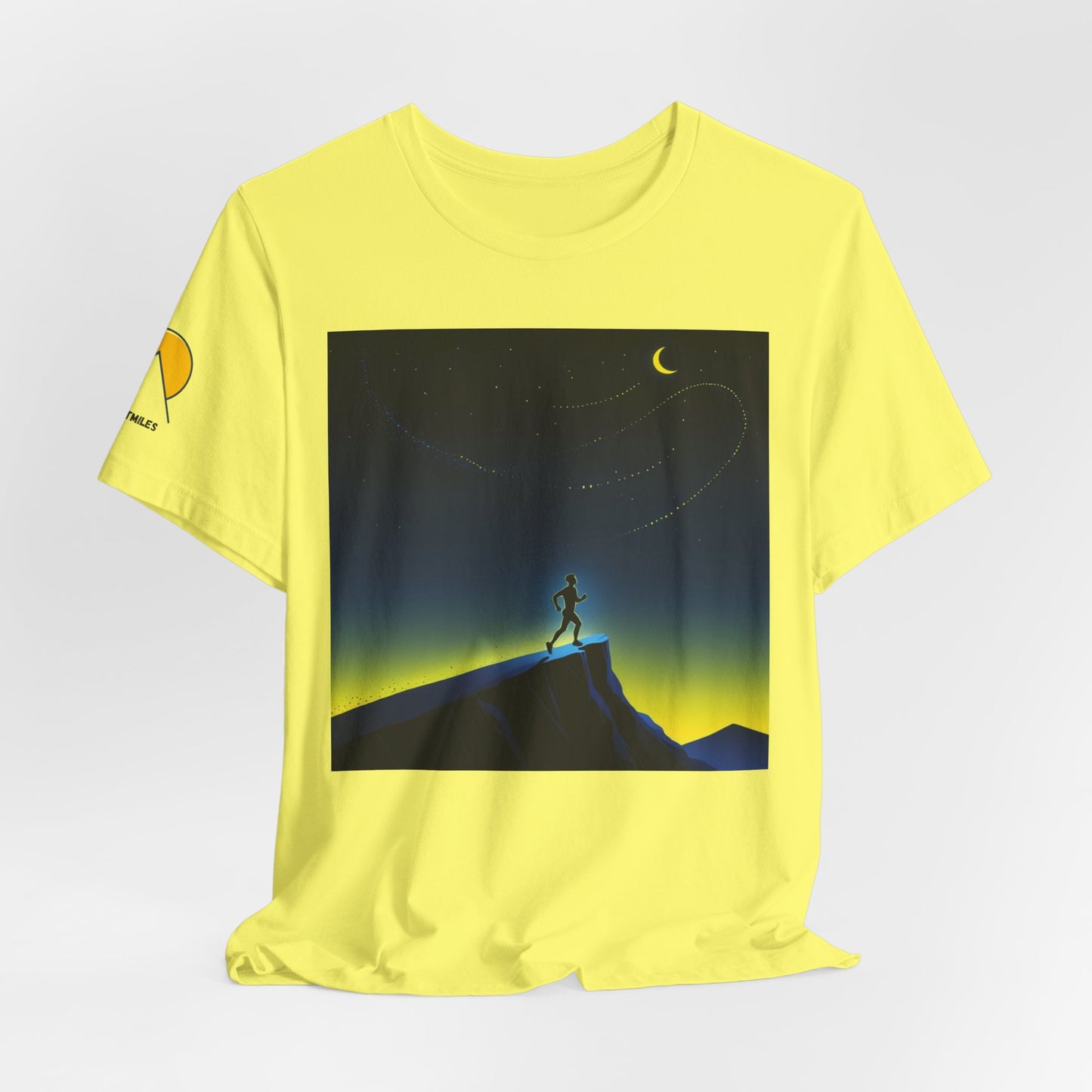 NOFLATMILES Night Shift Tee – Bella+Canvas 3001 (Moonrise Miles)