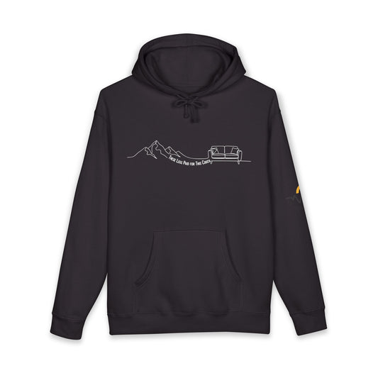 These Legs Paid for This Couch Heavyweight Hoodie | Après-Trail Hoodie | NOFLATMILES