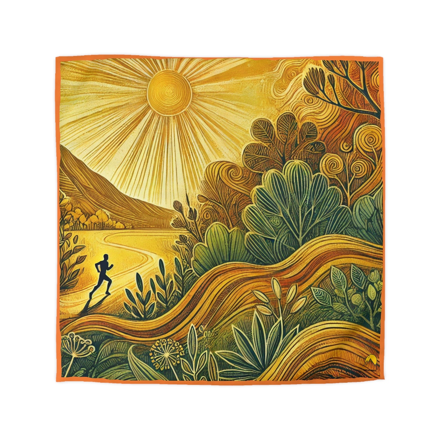 NOFLATMILES Sunburst Flow Duvet Cover