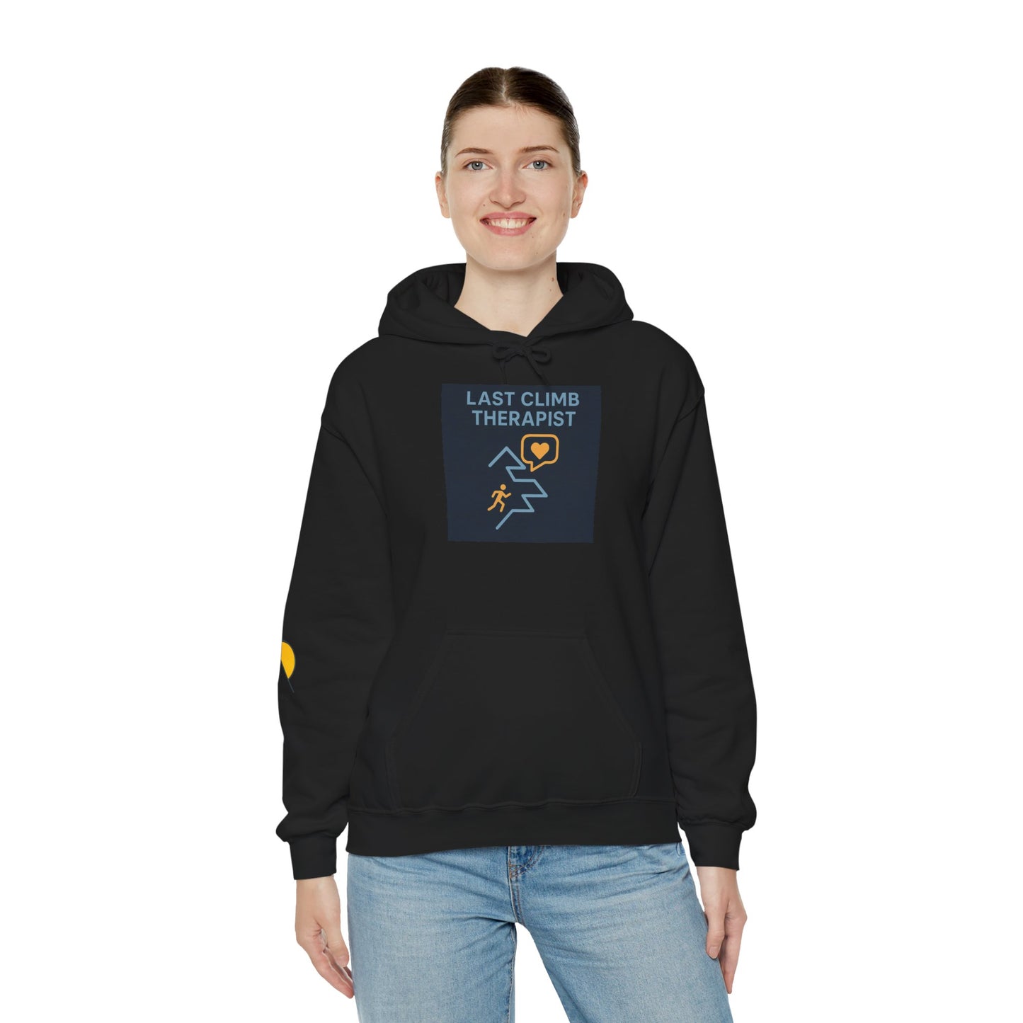 NOFLATMILES “Last Climb Therapist” CREW Hoodie – Gildan 18500