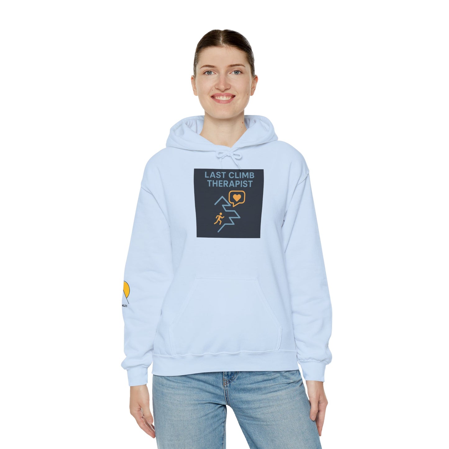 NOFLATMILES “Last Climb Therapist” CREW Hoodie – Gildan 18500