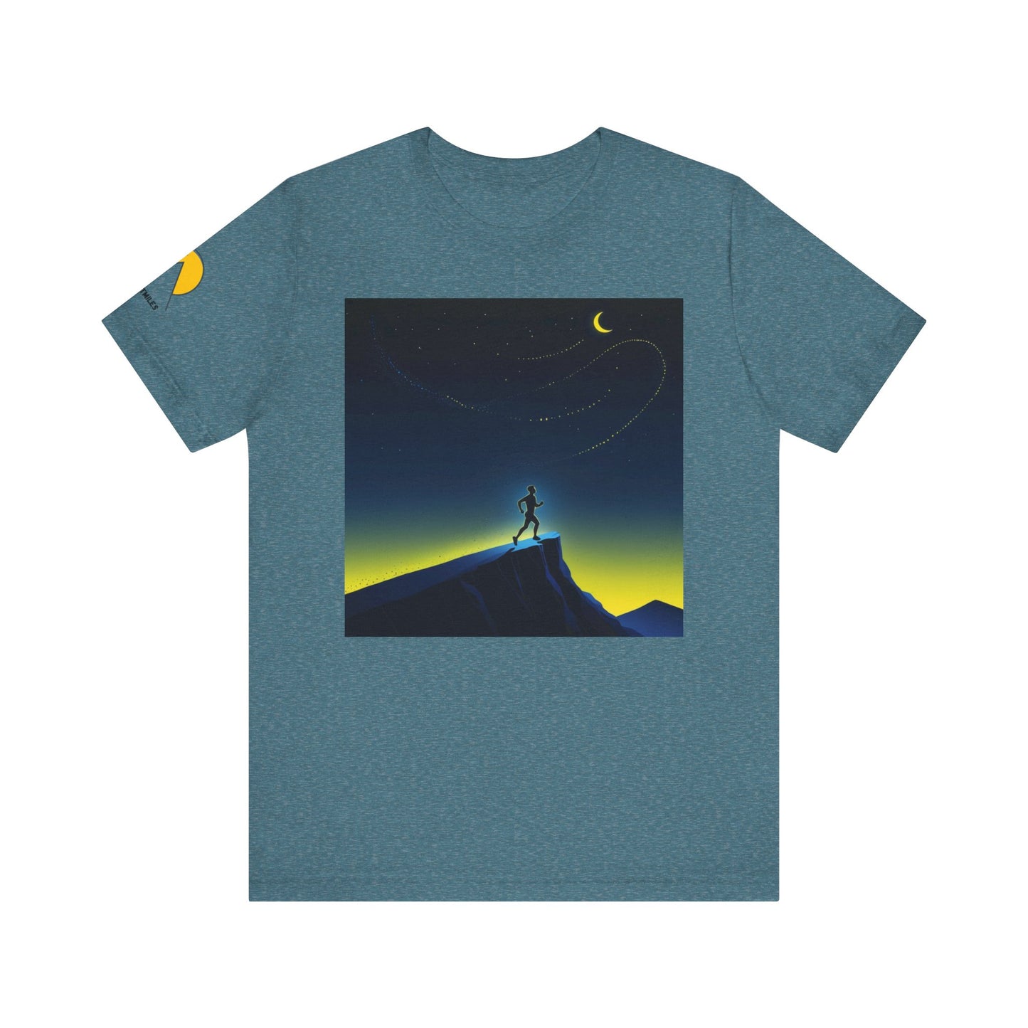 NOFLATMILES Night Shift Tee – Bella+Canvas 3001 (Moonrise Miles)