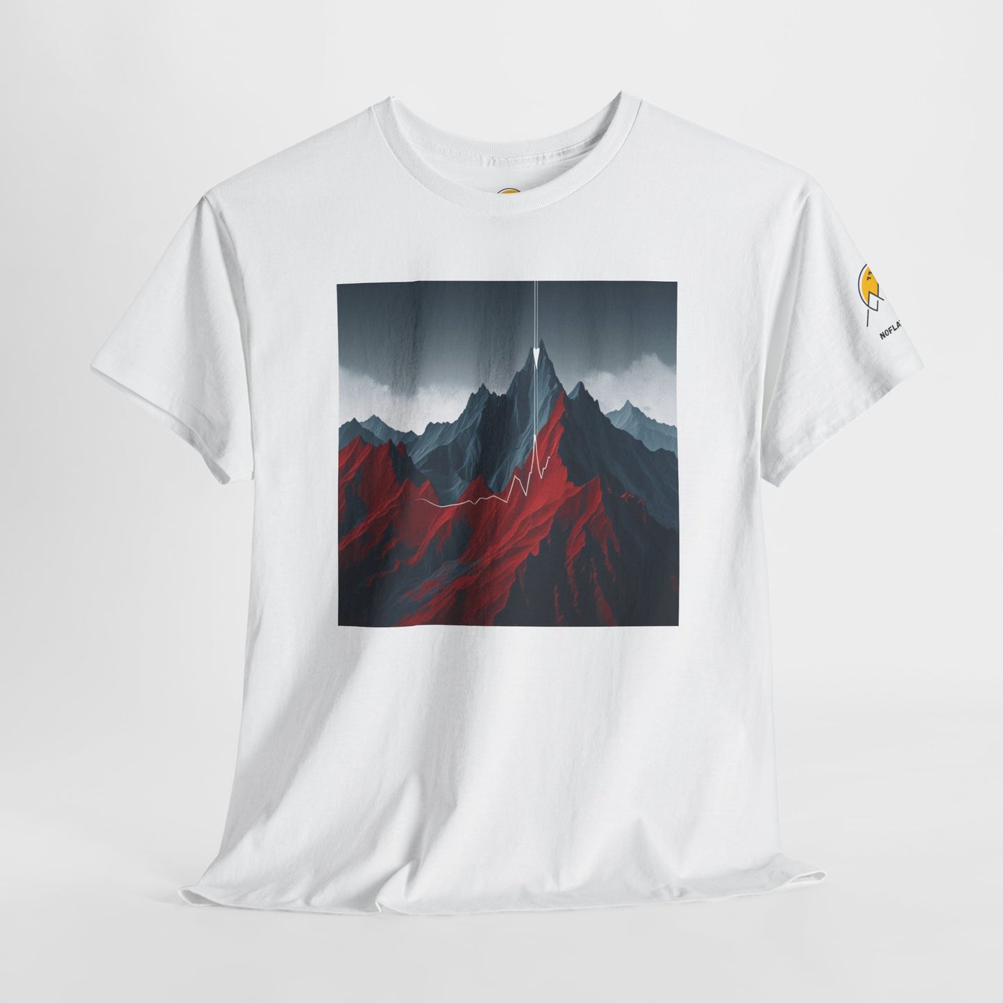 Mountain Adventure Unisex Heavy Cotton Tee - Nature Lover Gift, Outdoor T-Shirt, Casual Wear, Hiking Apparel, Gift for Explorers