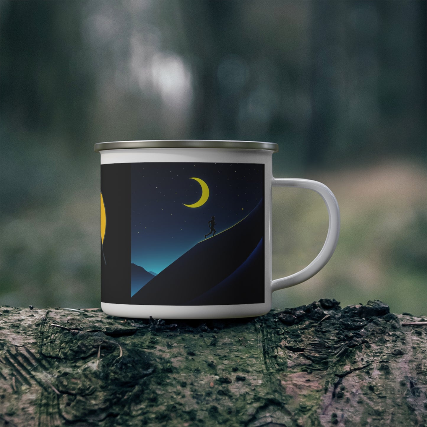 NOFLATMILES Night Shift Enamel Camp Mug 12oz (Starlight Ritual)