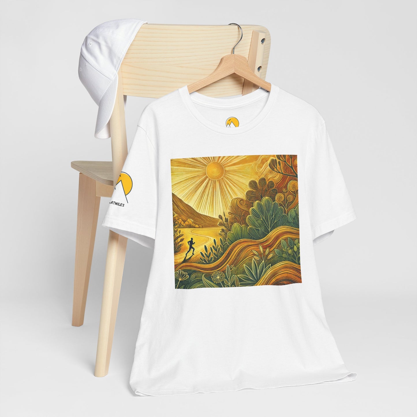 NOFLATMILES Sunburst Flow Tee – Bella+Canvas 3001