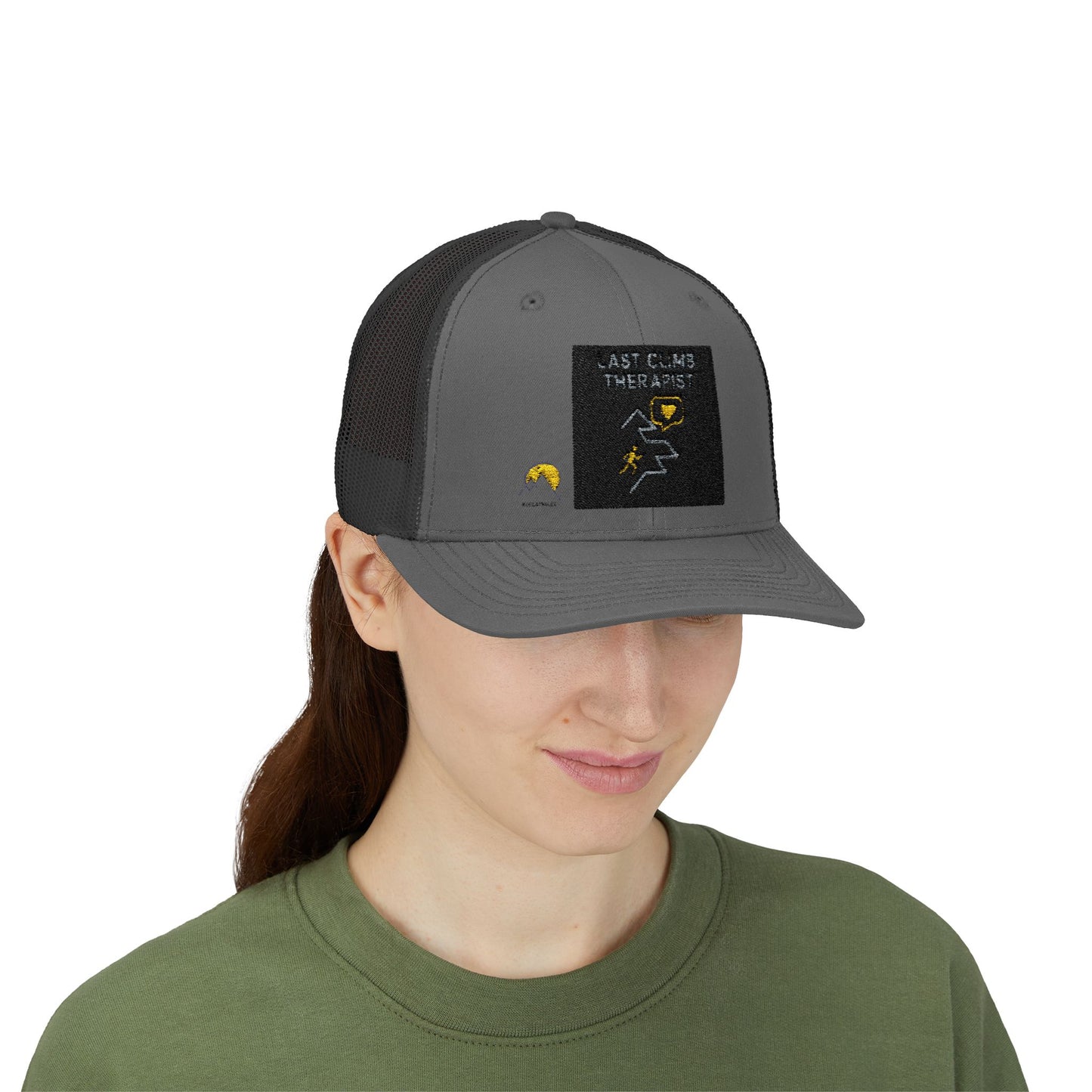 NOFLATMILES “Last Climb Therapist” Trucker