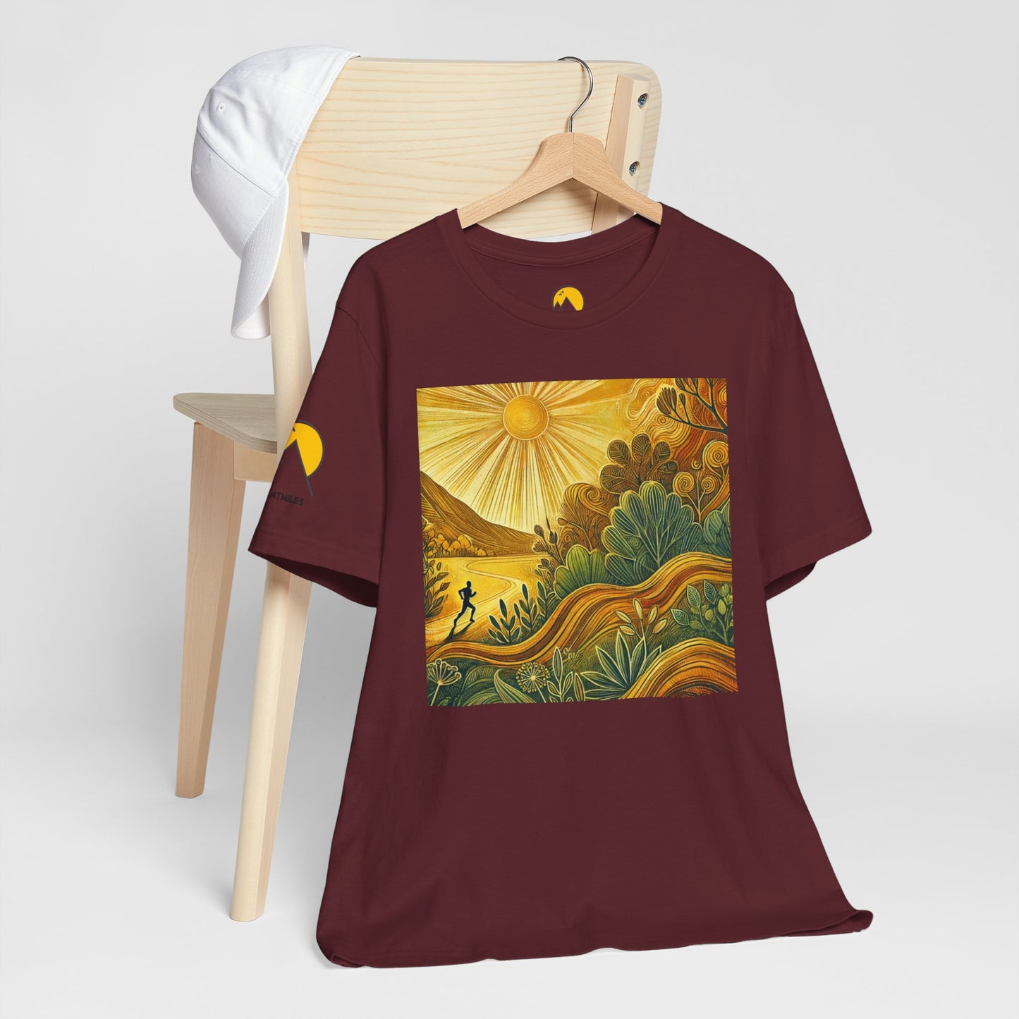 NOFLATMILES Sunburst Flow Tee – Bella+Canvas 3001
