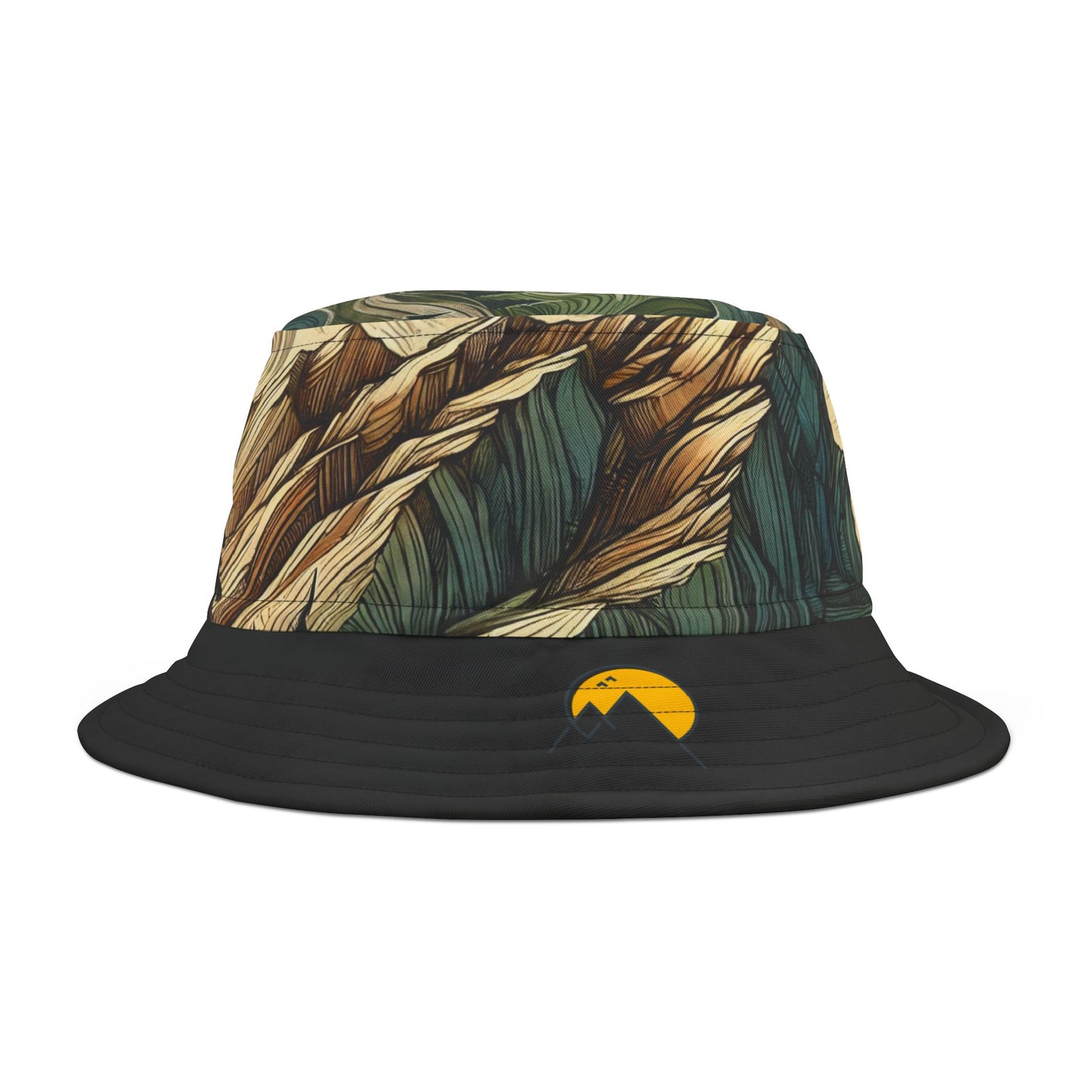 NOFLATMILES Whirlwind Peaks Bucket Hat (AOP) – 360° Contours