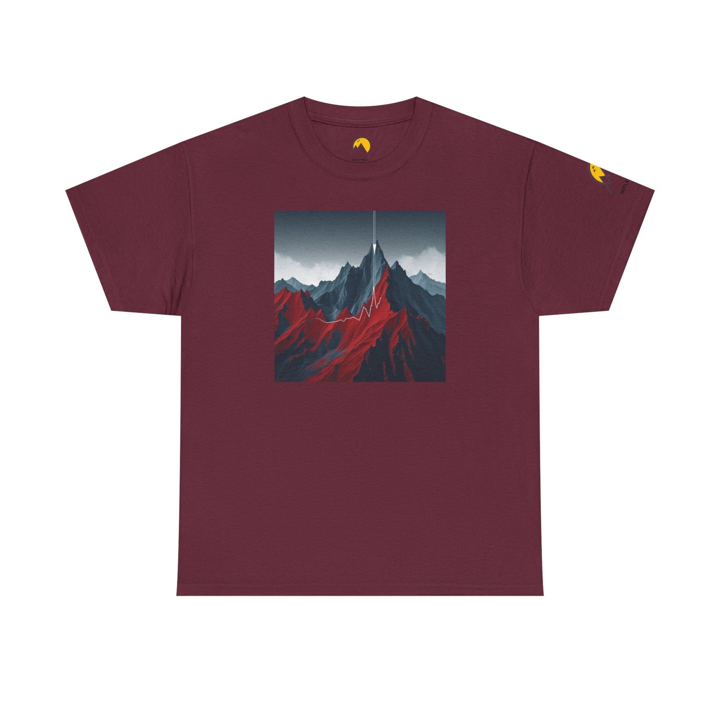 Mountain Adventure Unisex Heavy Cotton Tee - Nature Lover Gift, Outdoor T-Shirt, Casual Wear, Hiking Apparel, Gift for Explorers