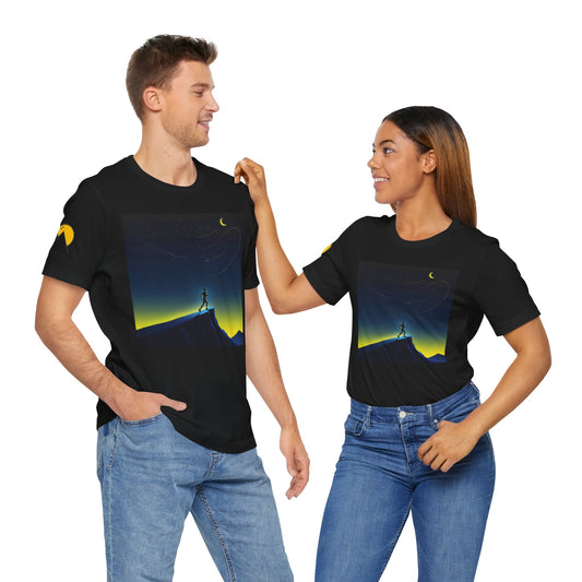 NOFLATMILES Night Shift Tee – Bella+Canvas 3001 (Moonrise Miles)