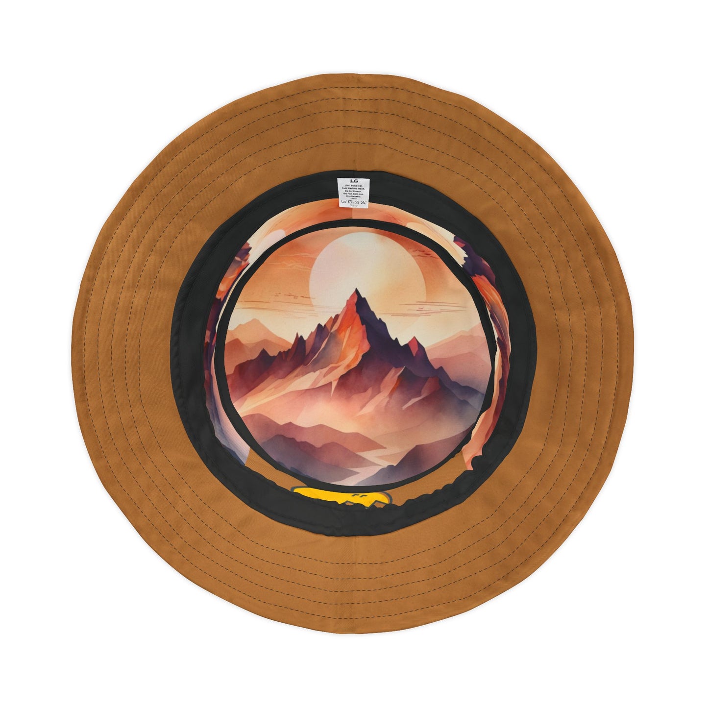 NOFLATMILES Alpenglow Mirage Bucket Hat (AOP) – 360° Sunset