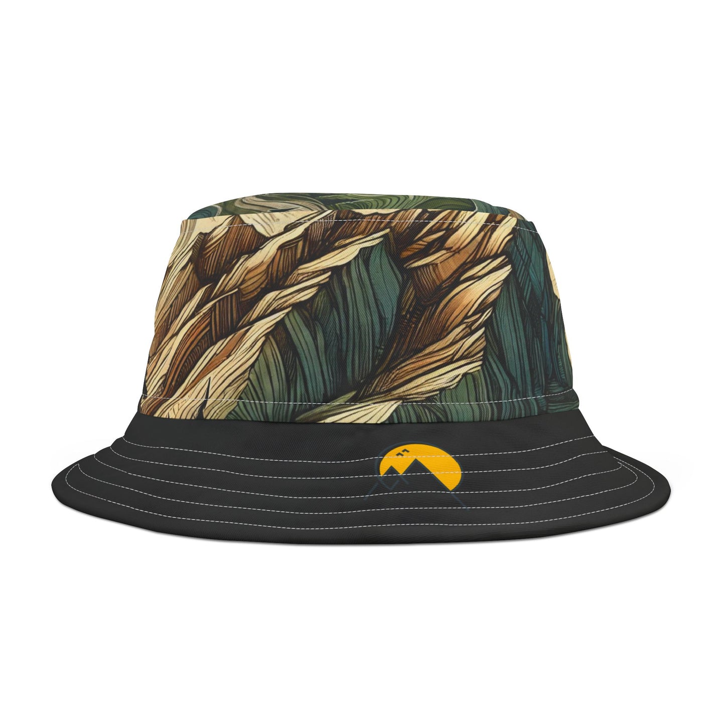 NOFLATMILES Whirlwind Peaks Bucket Hat (AOP) – 360° Contours